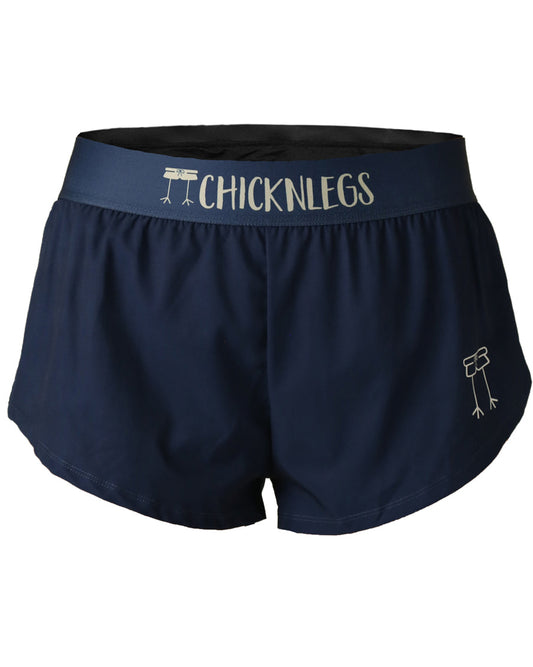Women's Navy Blue 1.5" Split Shorts