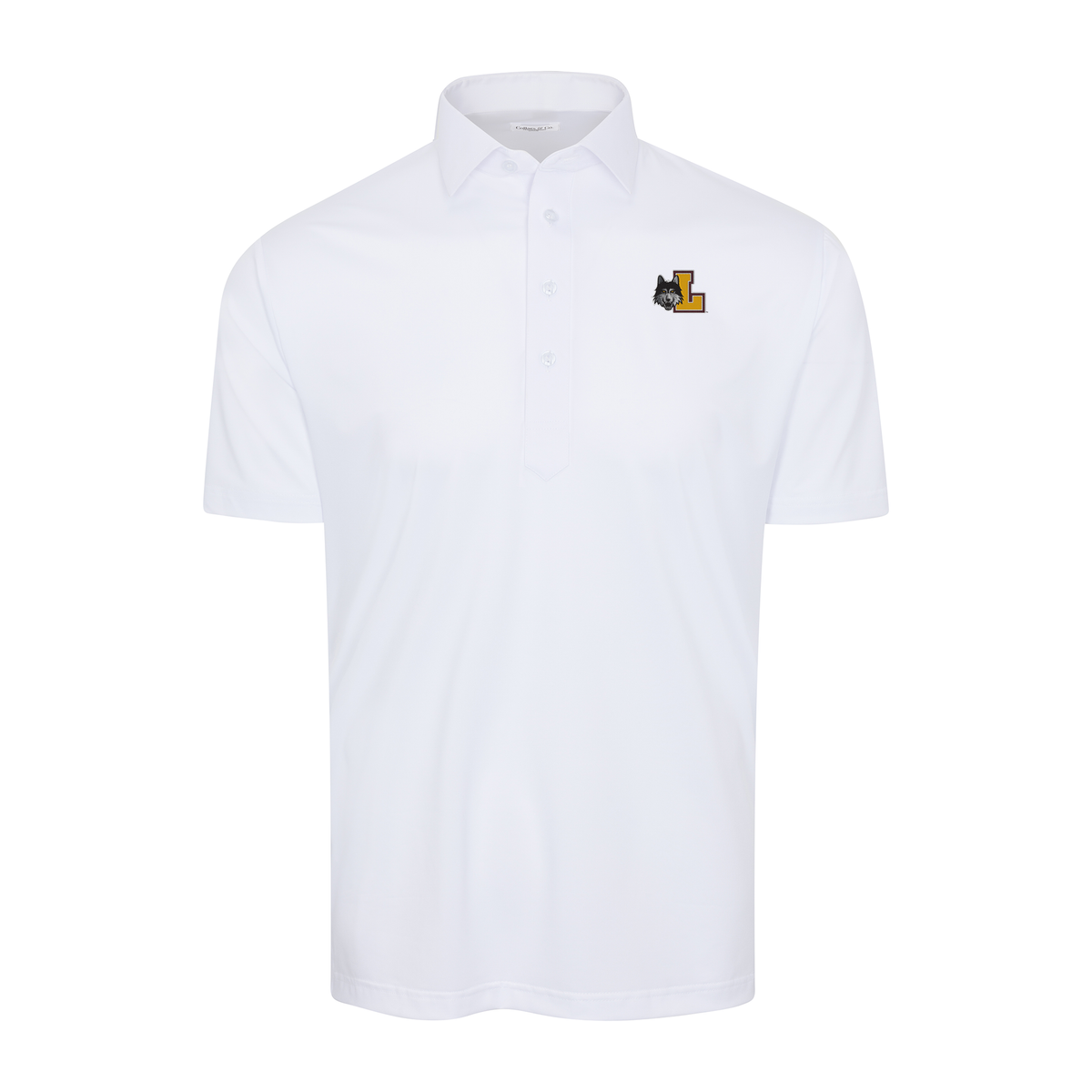 Loyola Chicago Semi-Spread Collar Polo White